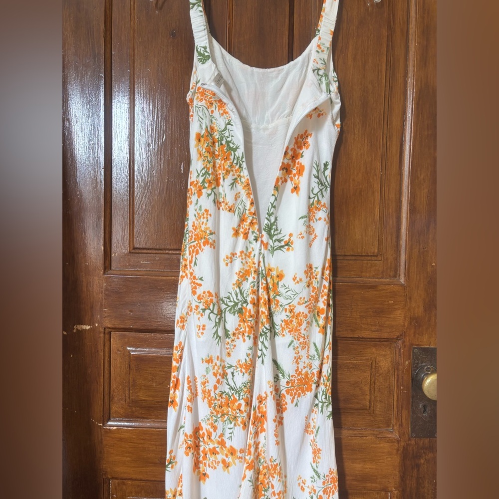 Sweet Pot Orange Floral Dress - Picture 6 of 12
